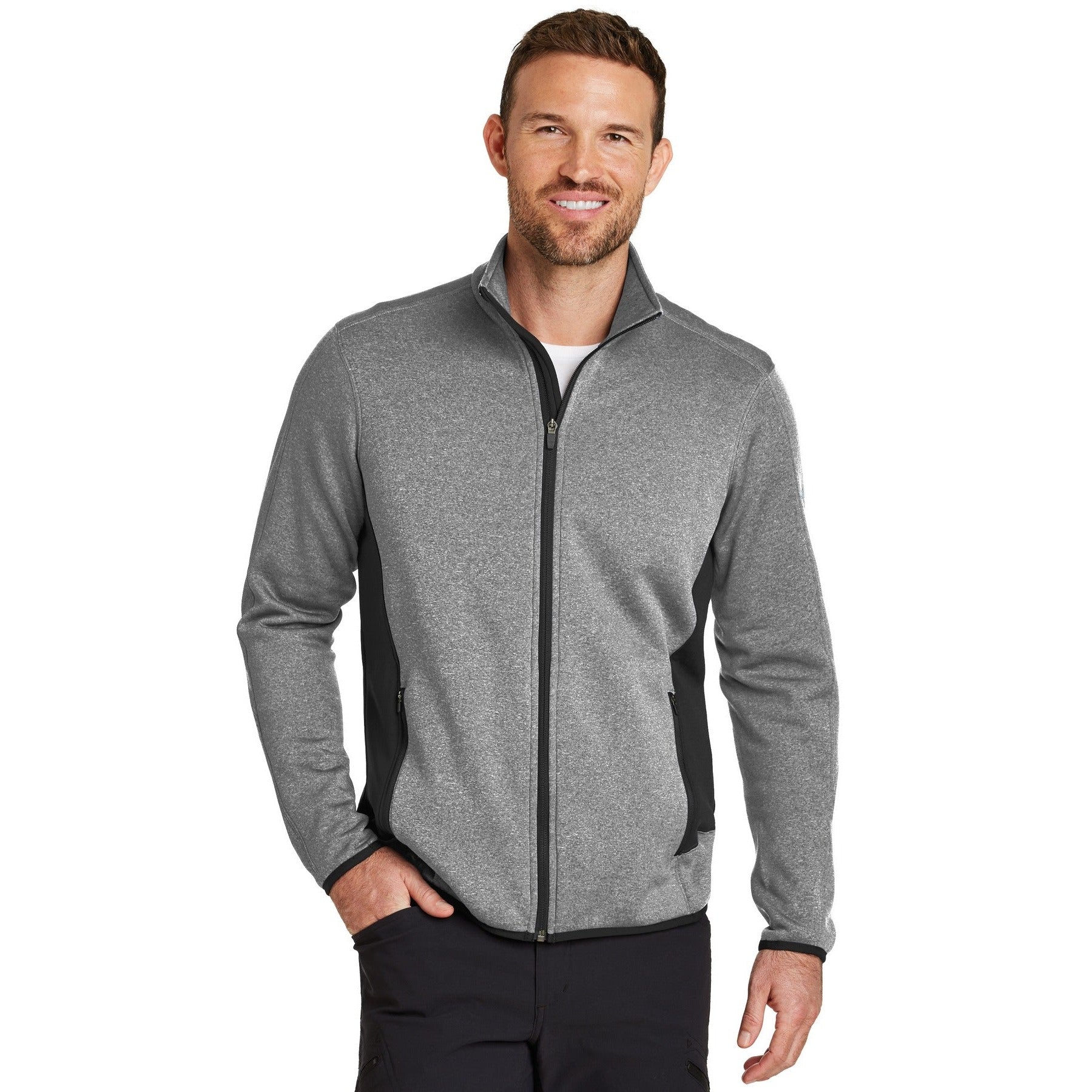 Eddie Bauer-Eddie Bauer® Full-Zip Heather Stretch Fleece Jacket. EB238-MedTech-3